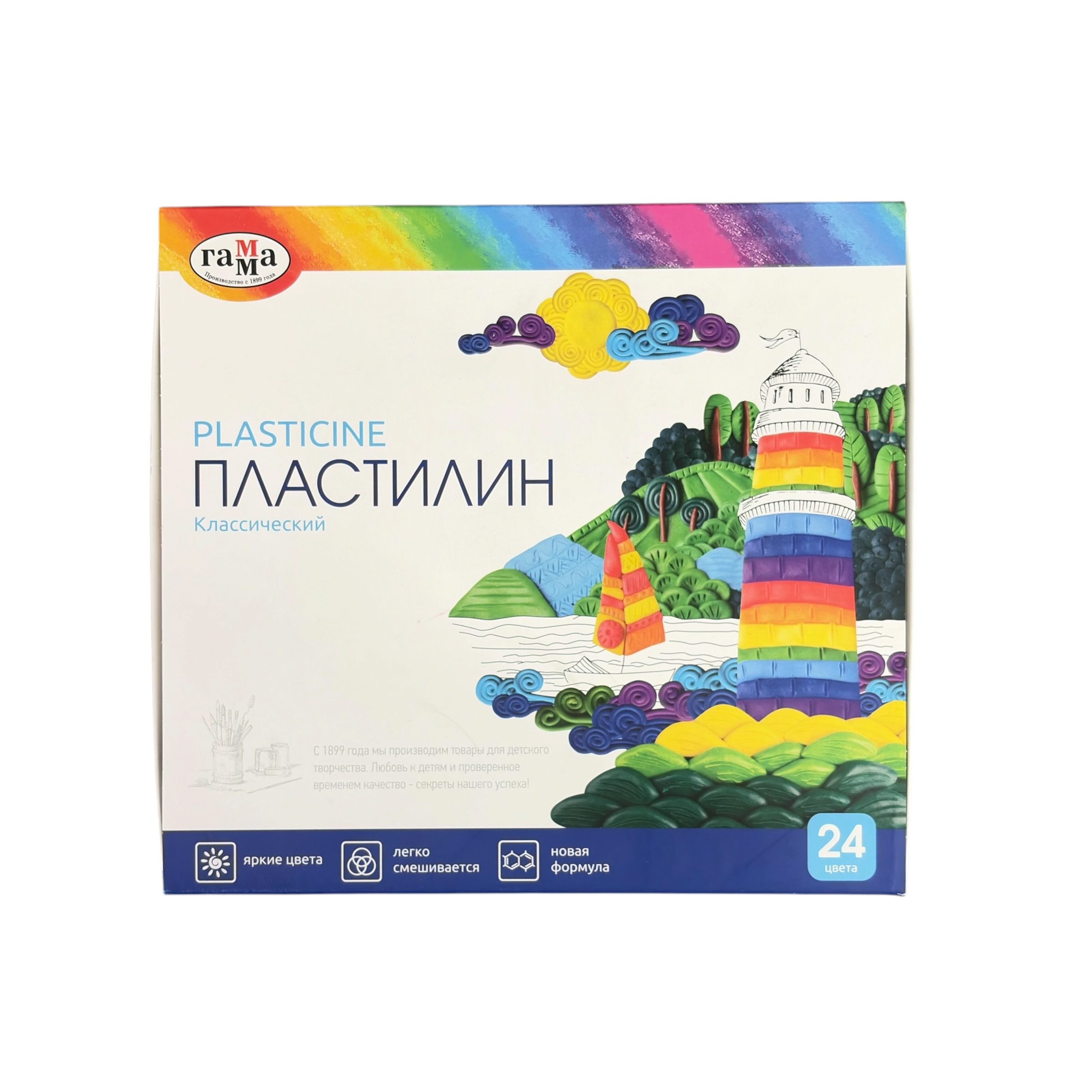 Пластилин 24 цвета Луч® "Классика" 480 г