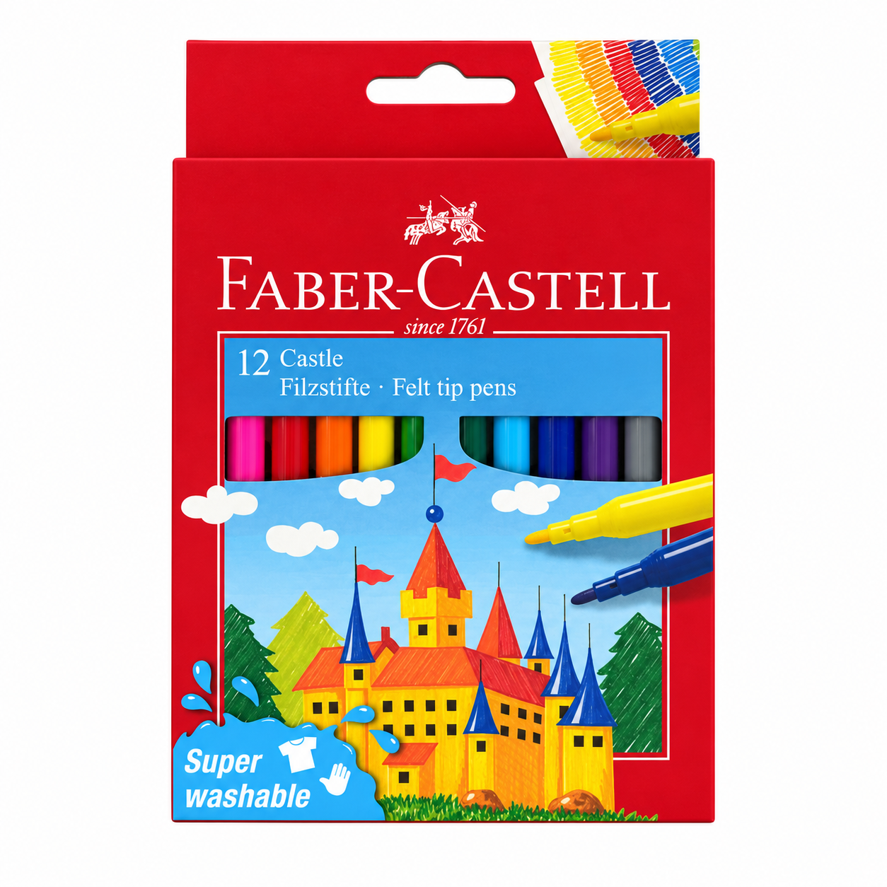Фломастеры 12 цветов Faber-Castel® "Замок"