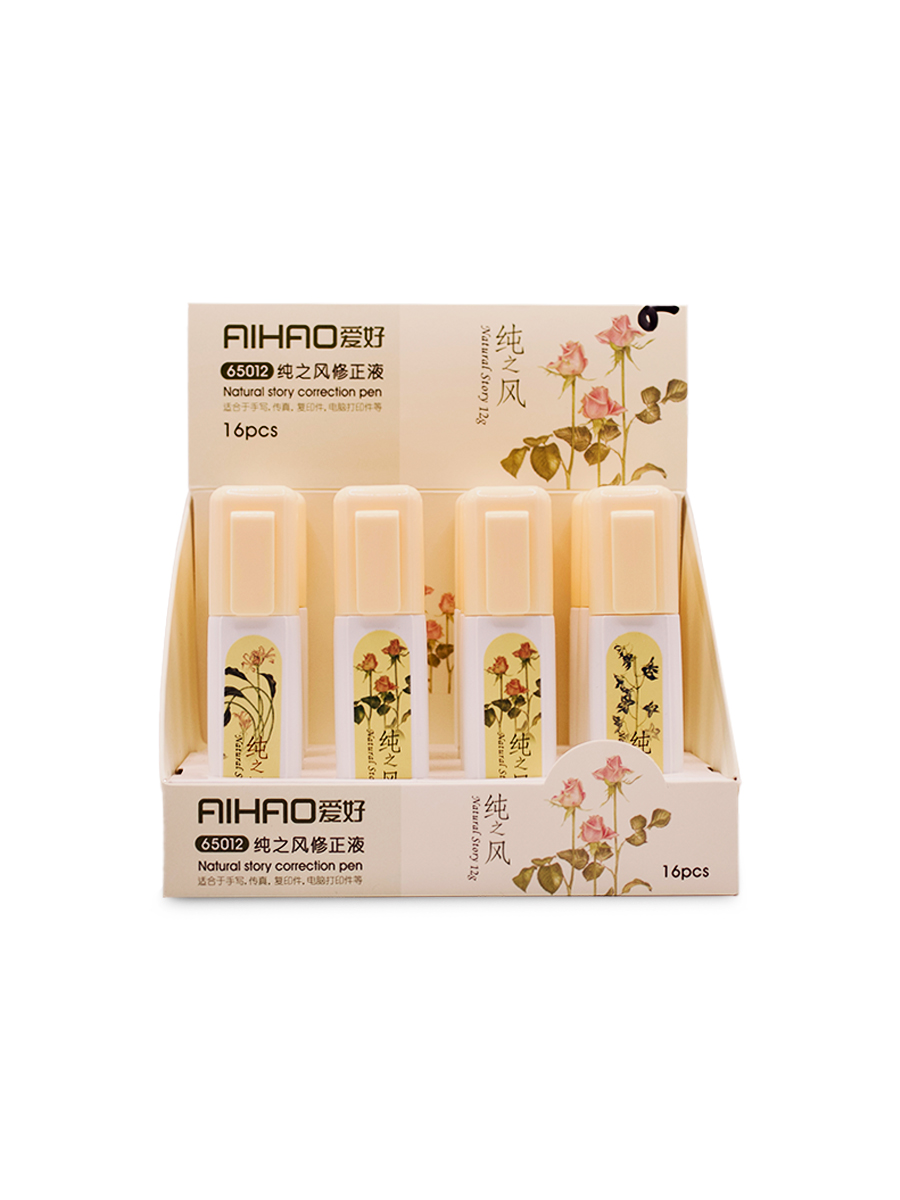 Корректор-ручка «AIHAO» Natural Story 12 г с металлическим наконечником