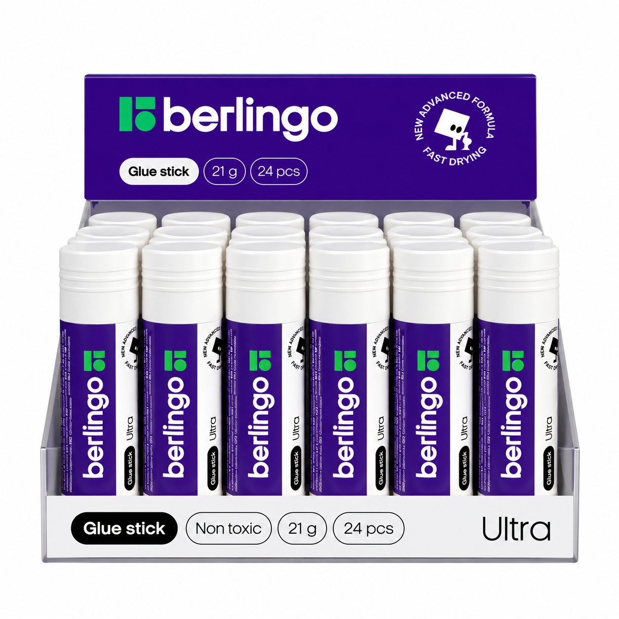 Клей карандаш 21 г BERLINGO® "Ultra"