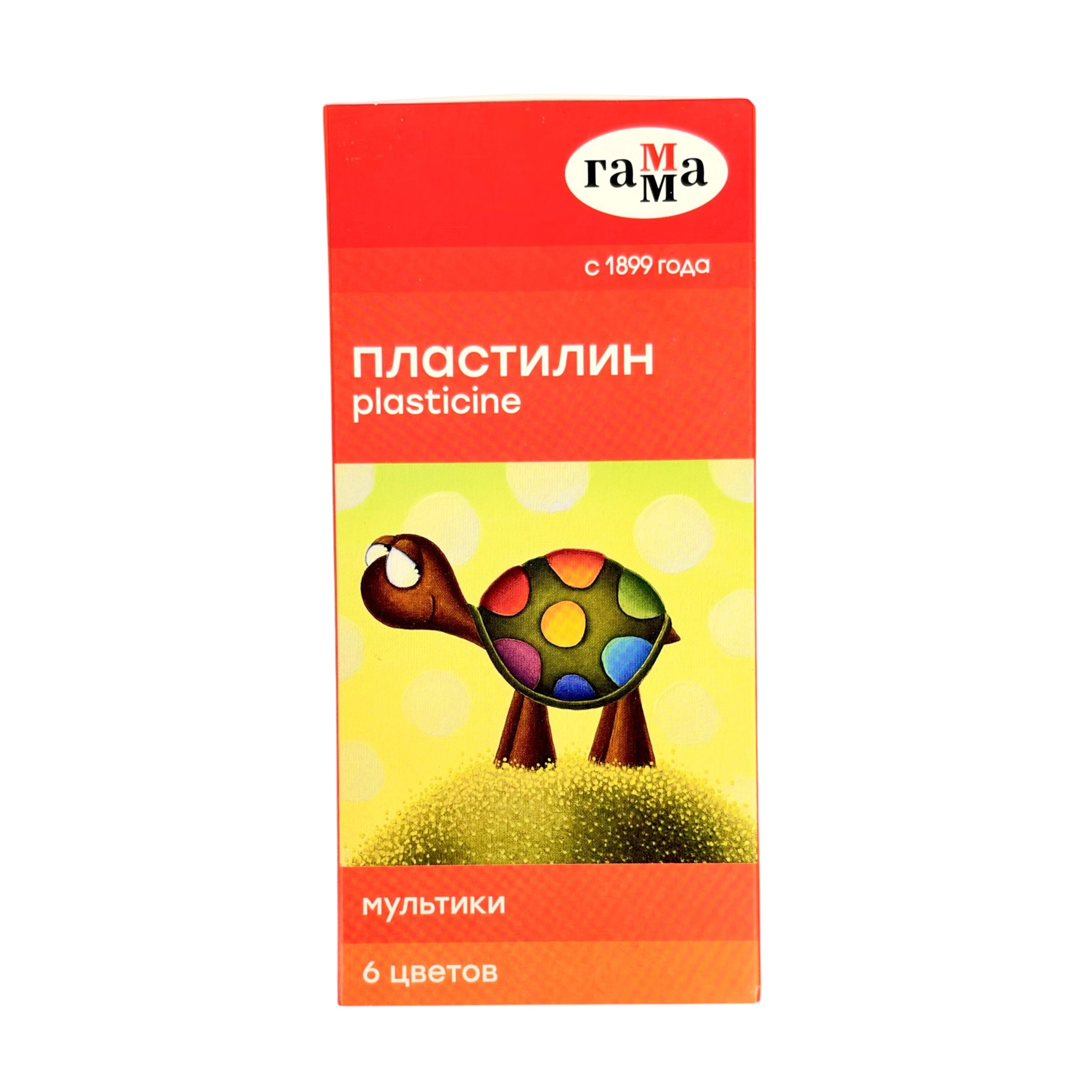 Пластилин 6 цветов ГАММА® "Мультики" 90 г