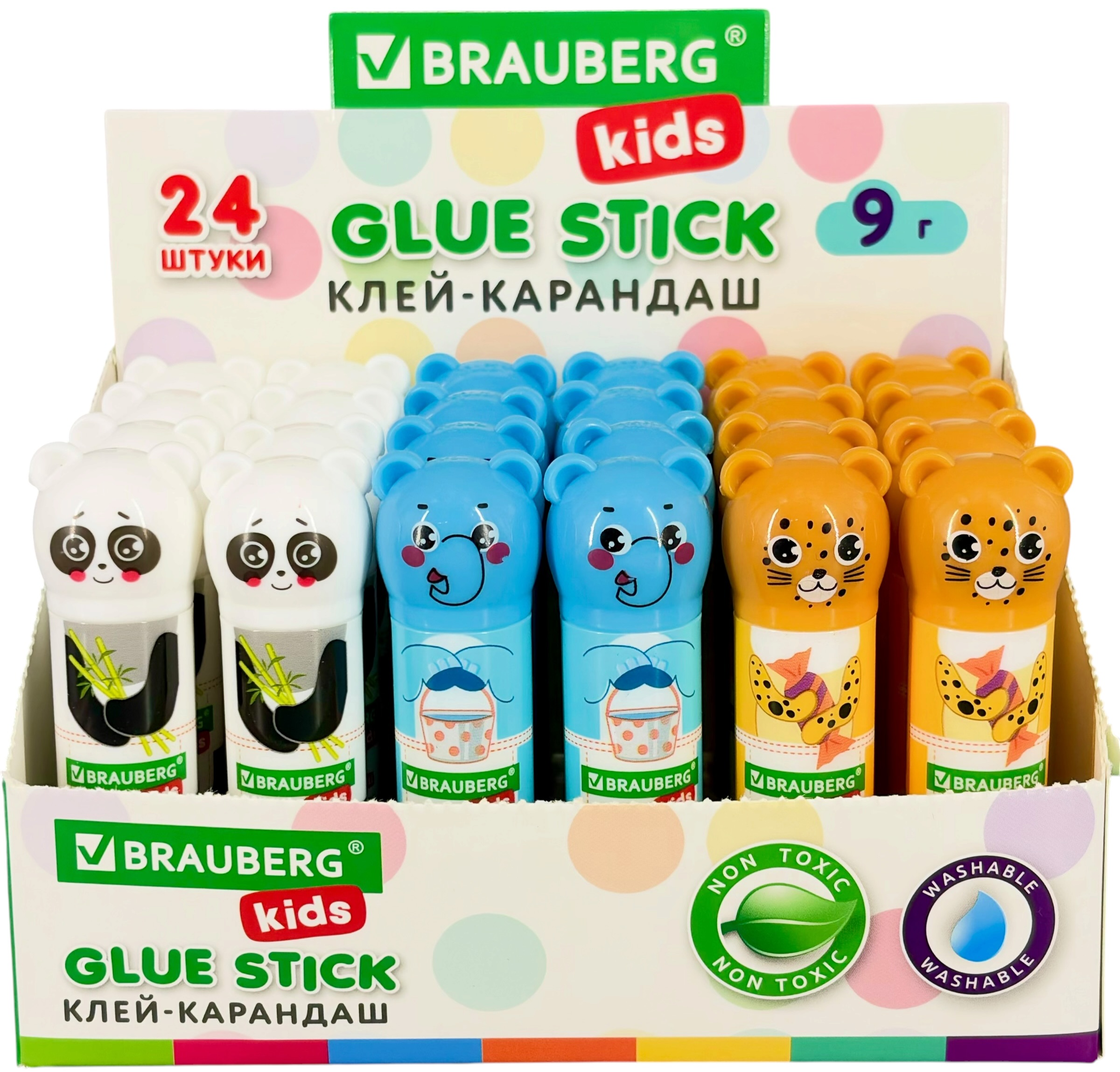 Клей карандаш BRAUBERG® "KIDS" 9 г