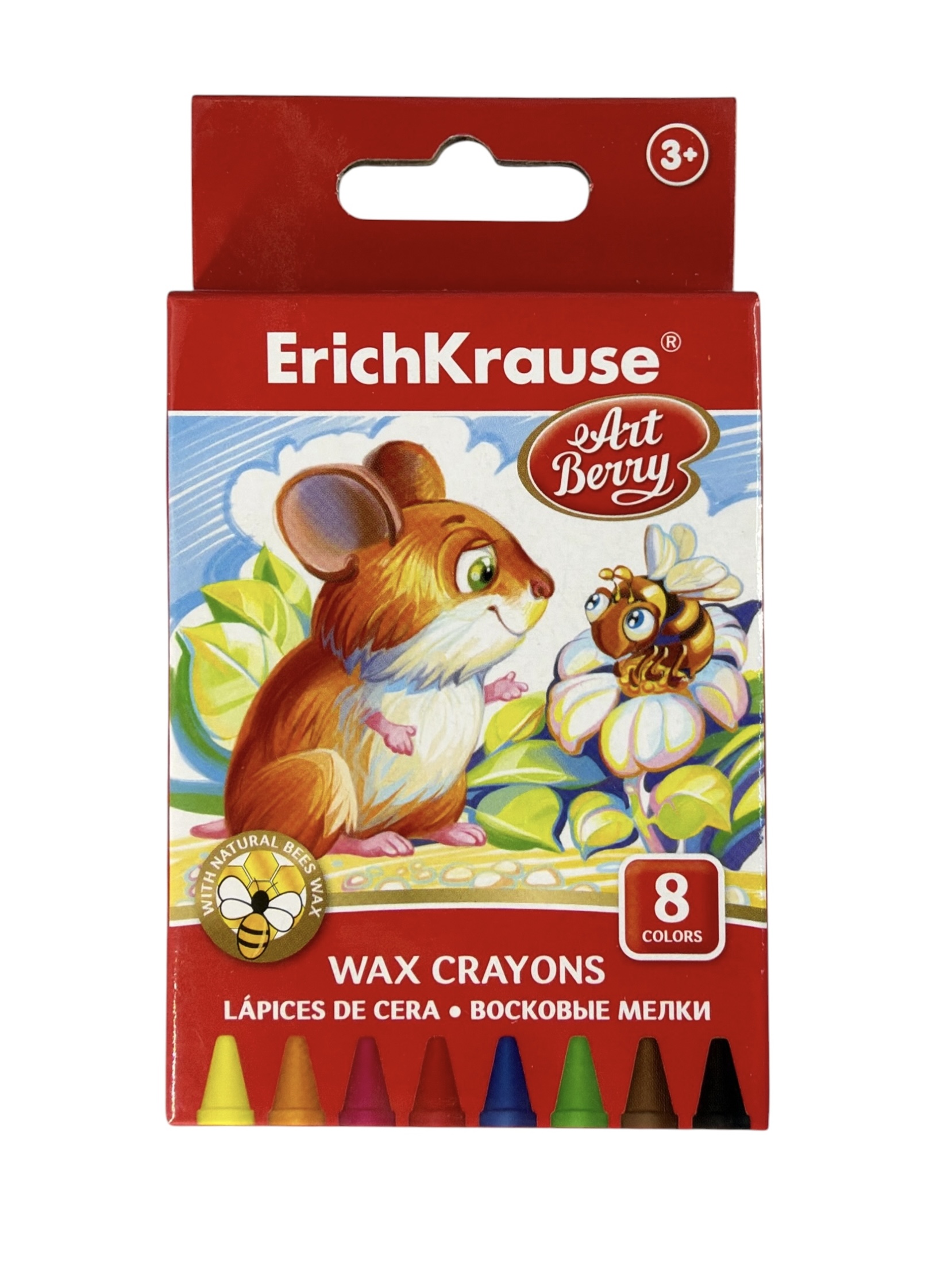 Восковые мелки 8 цветов ErichKrause® "Art Berry"