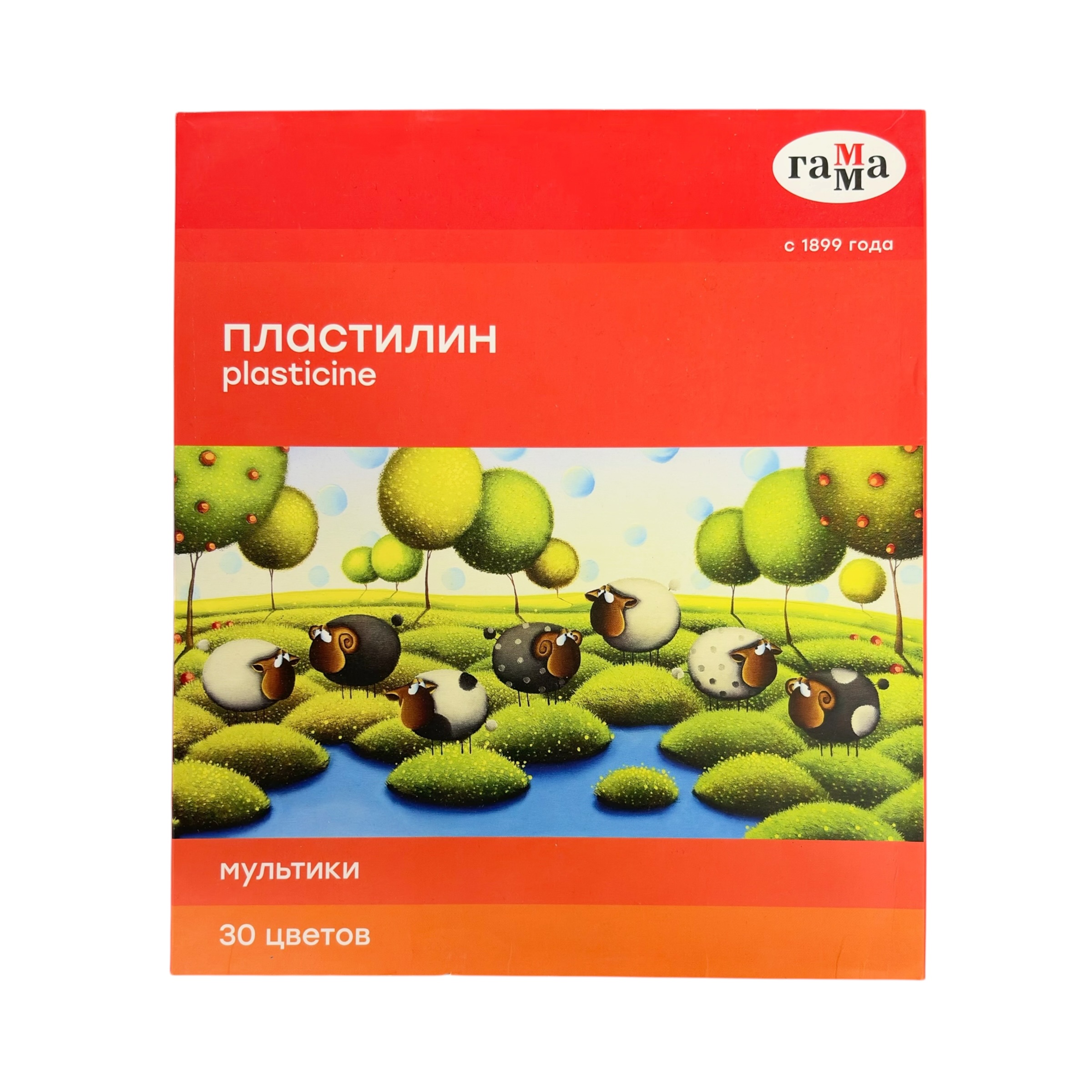 Пластилин 30 цветов ГАММА® "Мультики" 600 г