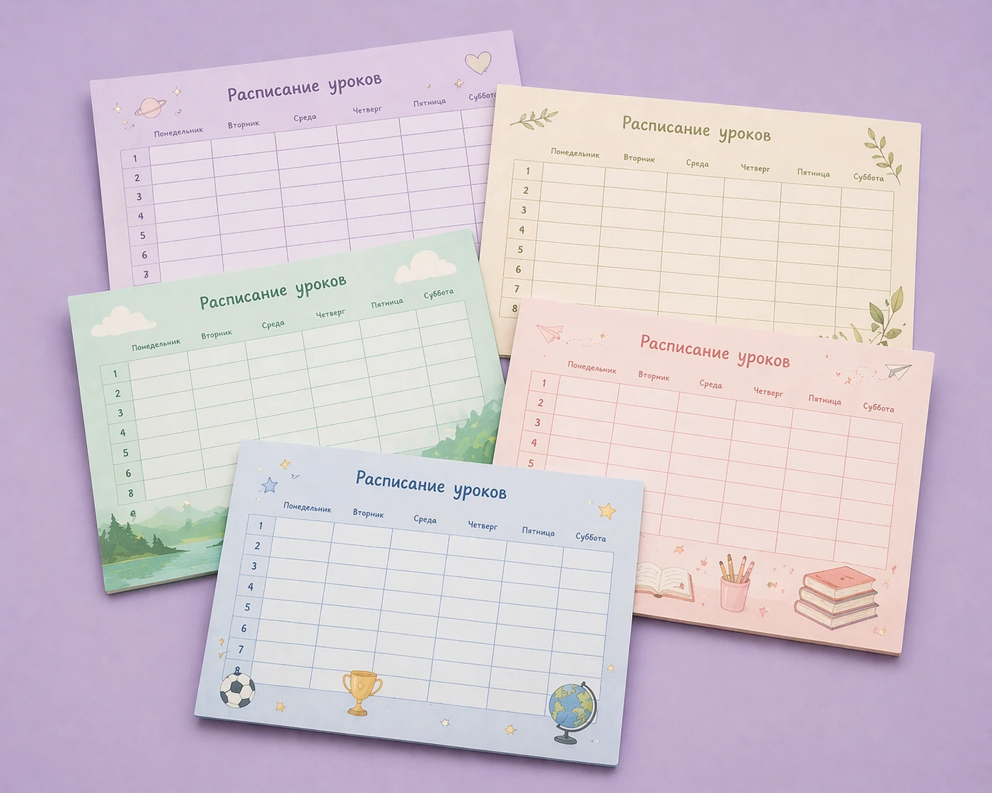 Расписания уроков